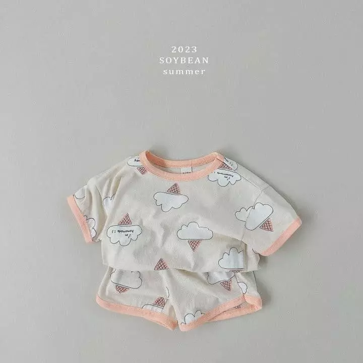 Soybean - Korean Children Fashion - #designkidswear - Ice Cream Top Bottom Set - 6