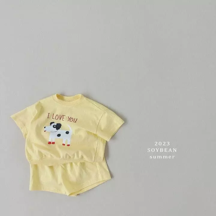 Soybean - Korean Children Fashion - #designkidswear - Merong Puppy Top Bottom Set - 6