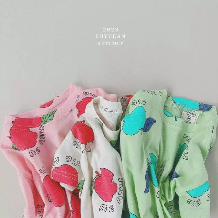 Soybean - Korean Children Fashion - #kidsshorts - Apple Box Tee - 6