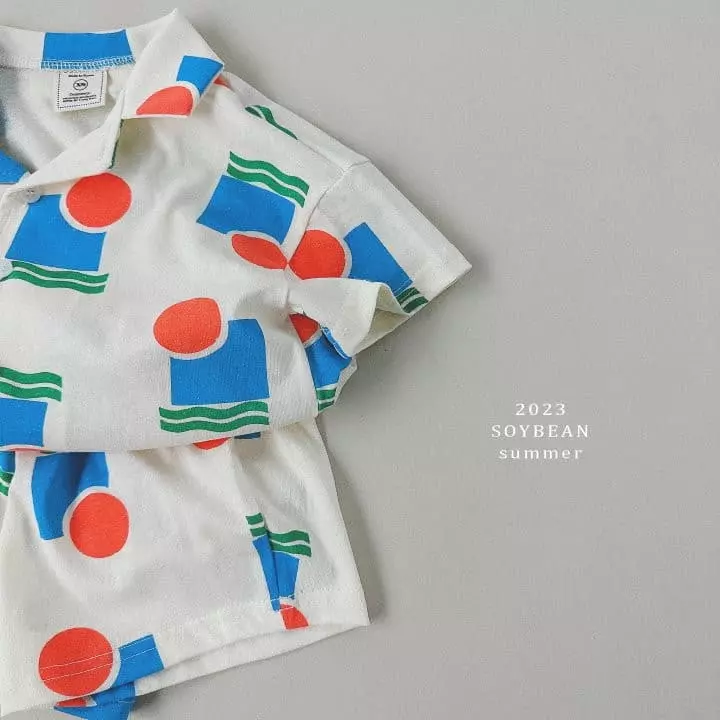 Soybean - Korean Children Fashion - #kidsshorts - Island Top Bottom Set - 6