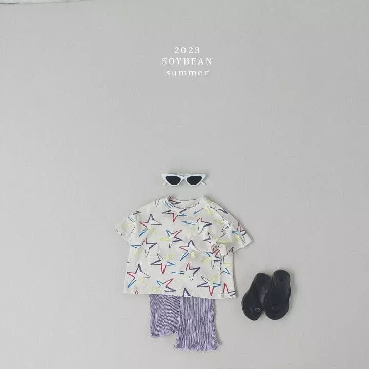 Soybean - Korean Children Fashion - #kidsshorts - Star Paint Box Tee - 3