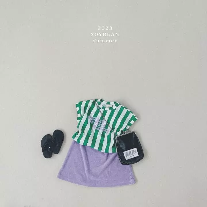 Soybean - Korean Children Fashion - #kidsshorts - Tone And Tone Crop Tee - 4