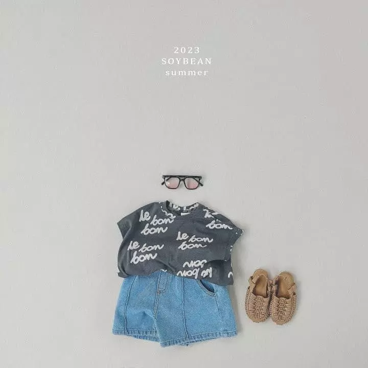Soybean - Korean Children Fashion - #kidsstore - Lettering Tee - 2