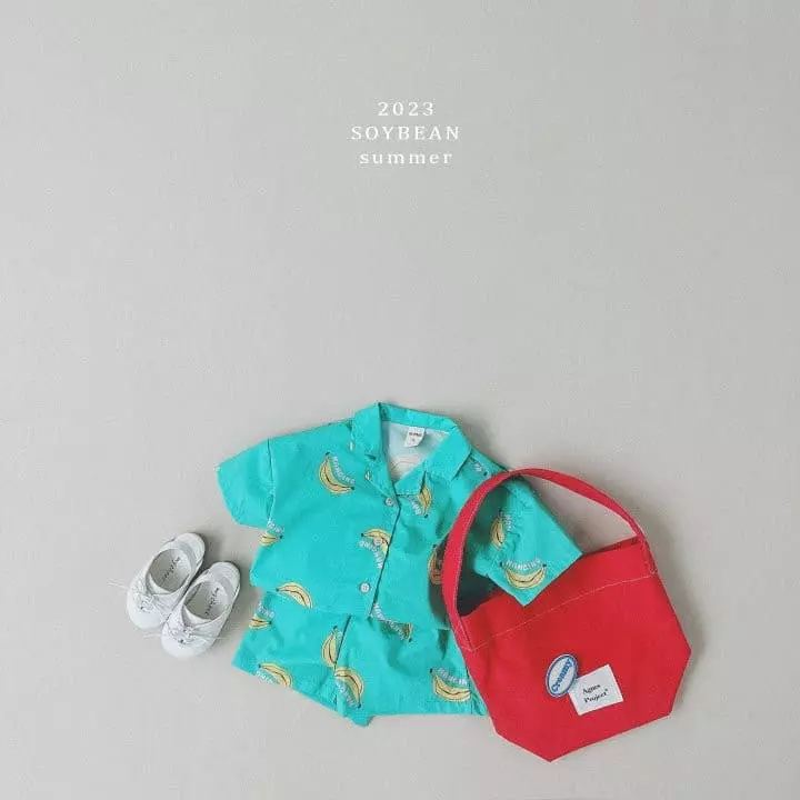 Soybean - Korean Children Fashion - #kidzfashiontrend - Banana Open Top Bottom Set