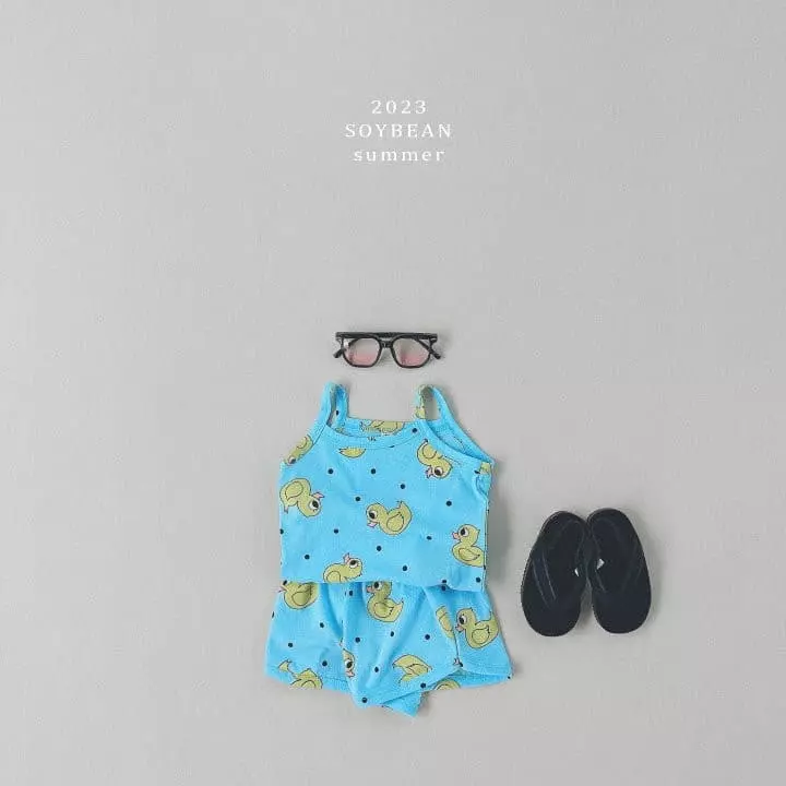 Soybean - Korean Children Fashion - #littlefashionista - Lover Duck Top Bottom Set