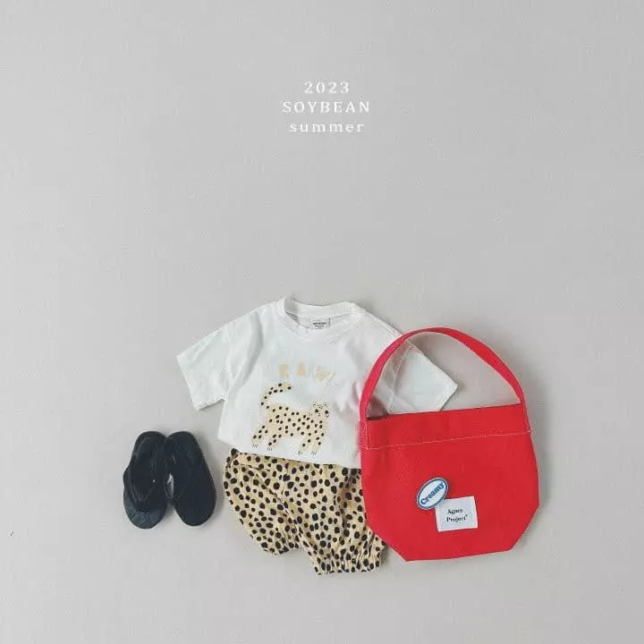Soybean - Korean Children Fashion - #magicofchildhood - Leopard Top Bottom Set
