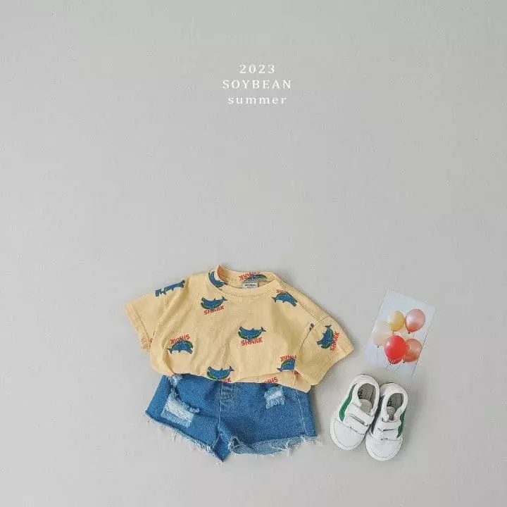 Soybean - Korean Children Fashion - #magicofchildhood - Demage Denim Shorts - 3