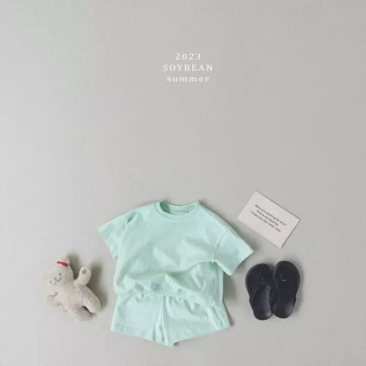 Soybean - Korean Children Fashion - #magicofchildhood - Summer Rolly Pop Top Bottom Set - 6