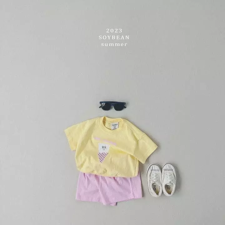 Soybean - Korean Children Fashion - #minifashionista - Color Top Bottom Set - 2