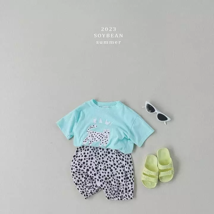 Soybean - Korean Children Fashion - #minifashionista - Leopard Top Bottom Set - 2