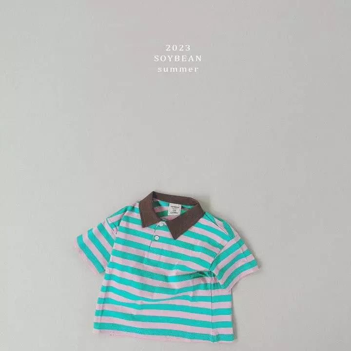 Soybean - Korean Children Fashion - #prettylittlegirls - Boat Collar Tee - 6