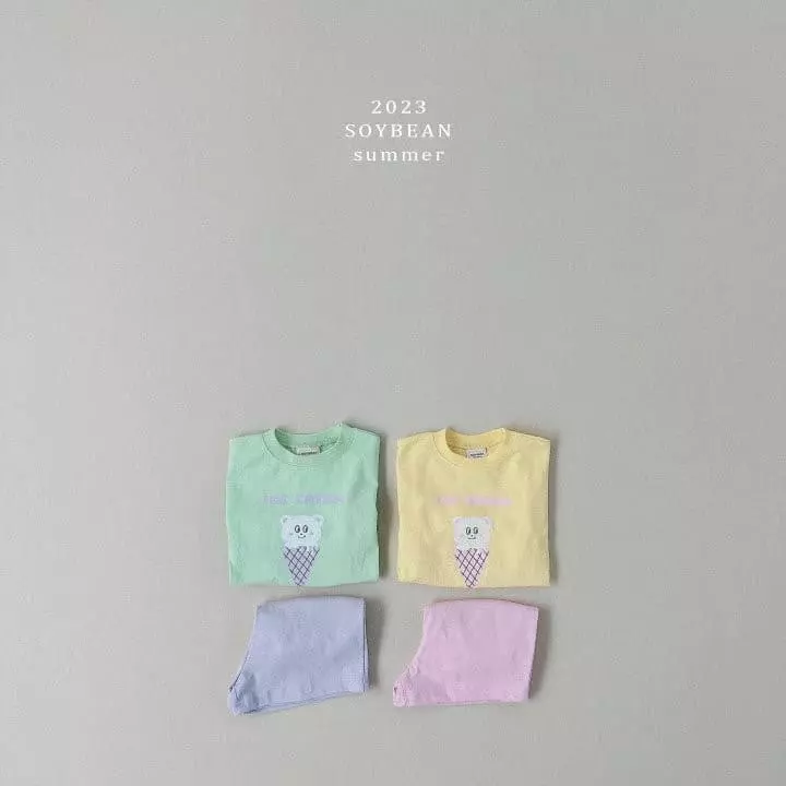 Soybean - Korean Children Fashion - #stylishchildhood - Color Top Bottom Set - 6