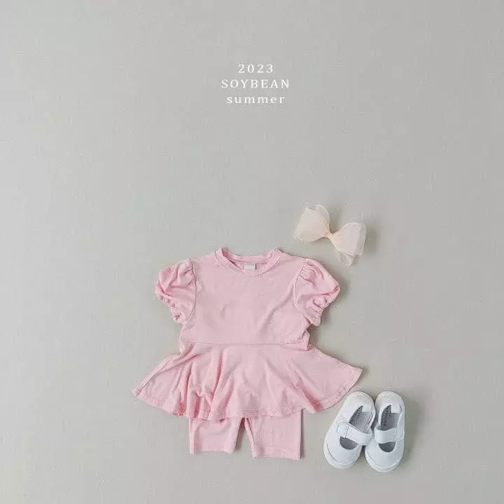 Soybean - Korean Children Fashion - #toddlerclothing - Princess Refrigerator Top Bottom Set - 4