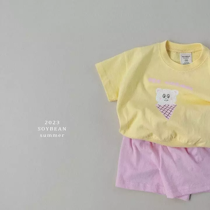 Soybean - Korean Children Fashion - #prettylittlegirls - Color Top Bottom Set - 4