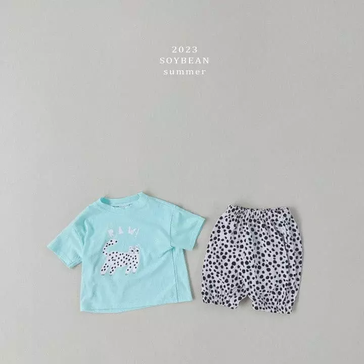 Soybean - Korean Children Fashion - #prettylittlegirls - Leopard Top Bottom Set - 4