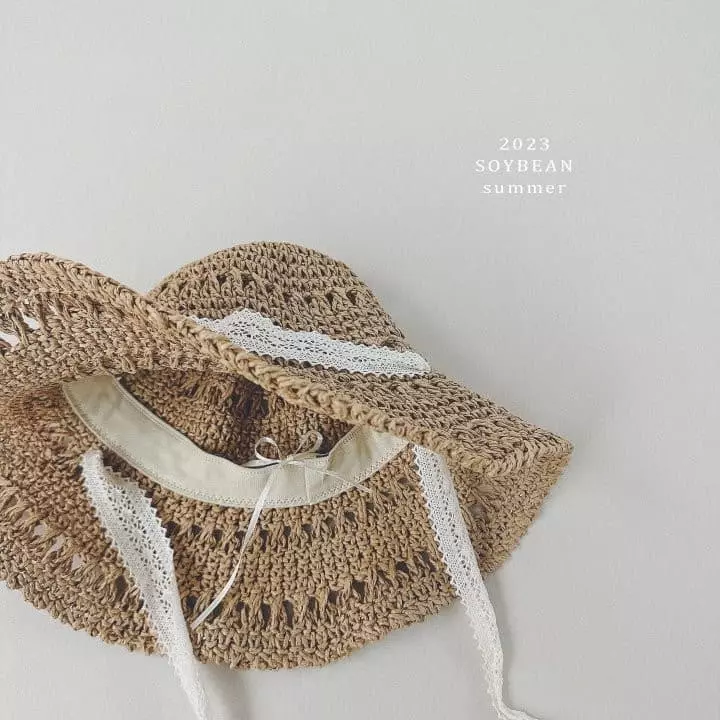 Soybean - Korean Children Fashion - #todddlerfashion - Lace Straw Hat - 10
