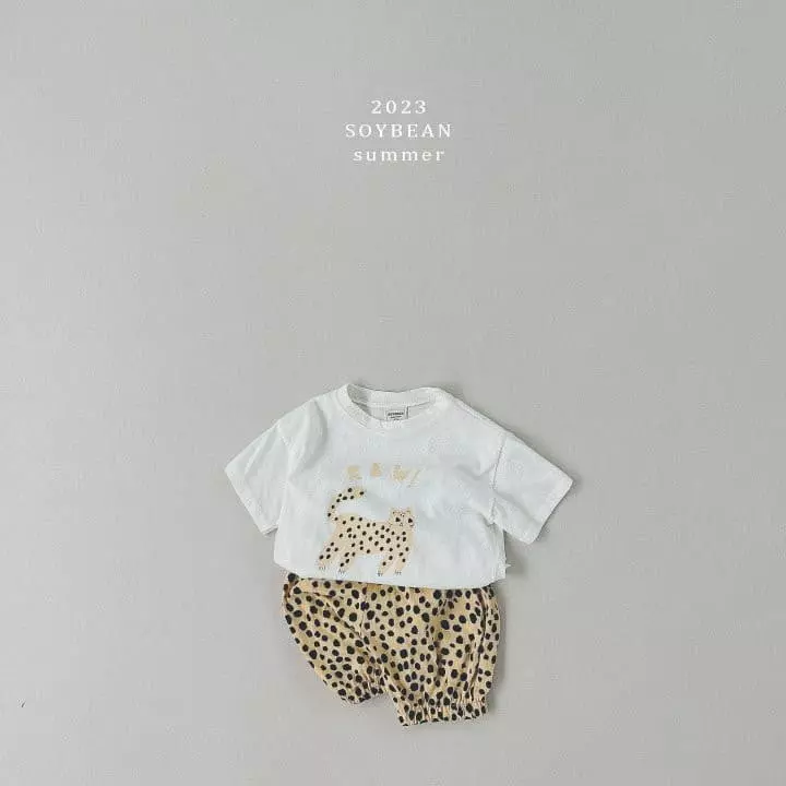 Soybean - Korean Children Fashion - #toddlerclothing - Leopard Top Bottom Set - 5
