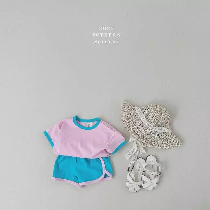 Soybean - Korean Children Fashion - #toddlerclothing - Macaroon Top Bottom Dry - 3