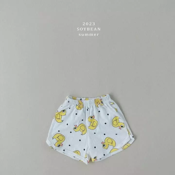 Soybean - Korean Children Fashion - #toddlerclothing - Lover Duck Top Bottom Set - 6