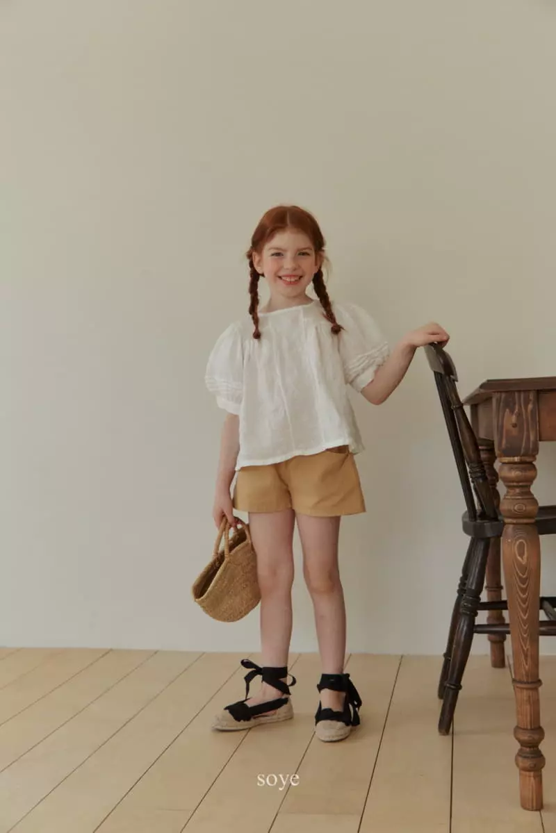 Soye - Korean Children Fashion - #designkidswear - Bom Linen Blouse - 8