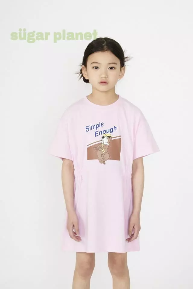 Sugar Planet - Korean Children Fashion - #discoveringself - Enough Shirring Bear One-piece - 2