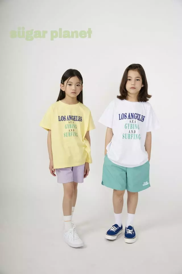 Sugar Planet - Korean Children Fashion - #fashionkids - Los Angel Surfing Tee with Mom - 10