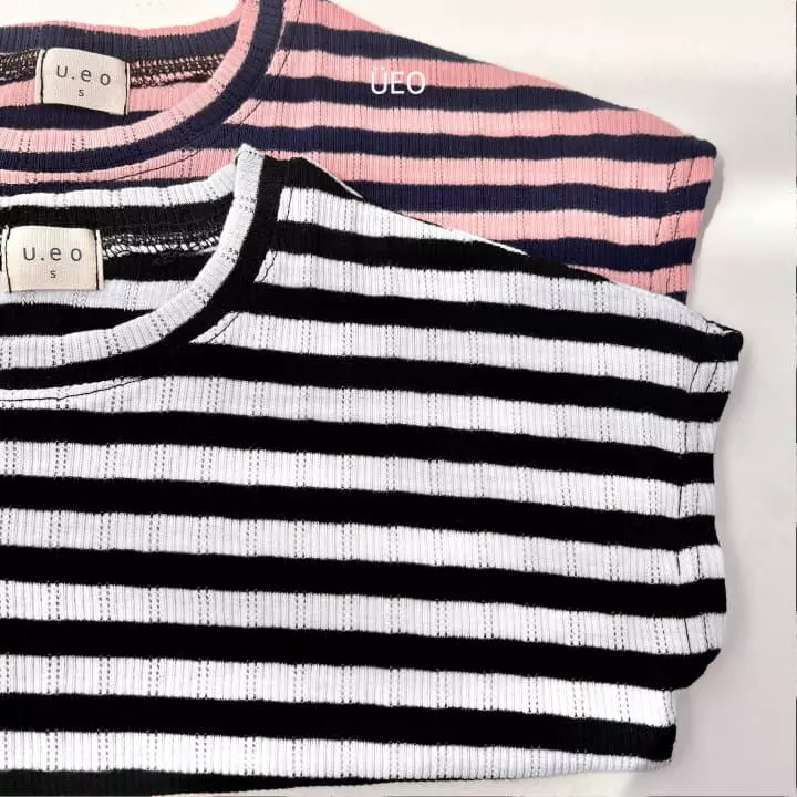 U Eo - Korean Children Fashion - #childofig - Stripes Plat Tee - 12