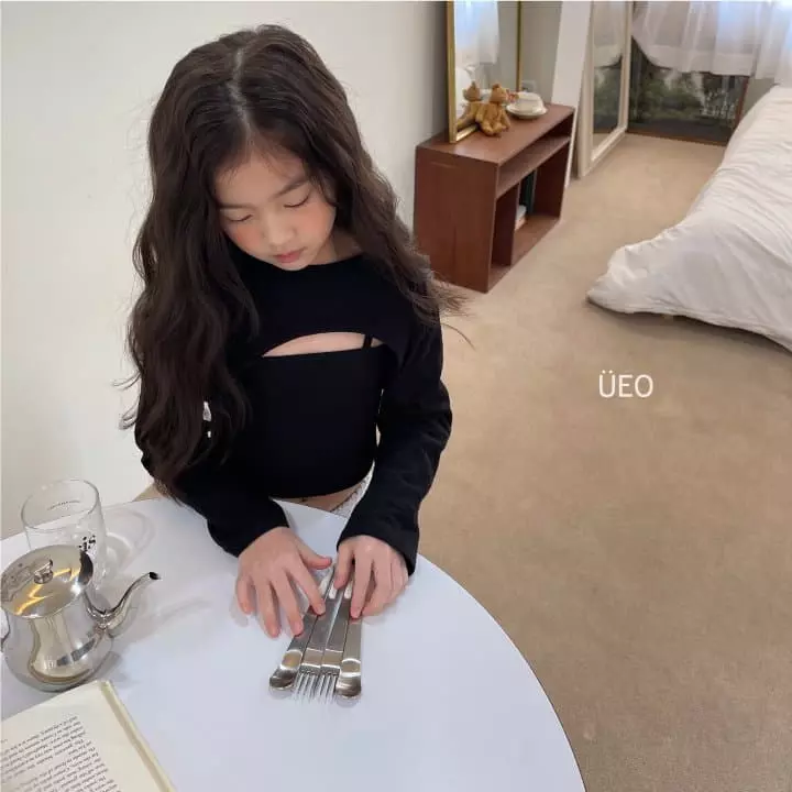 U Eo - Korean Children Fashion - #childofig - Summer Crop Sleeveless Cardigan Set - 5