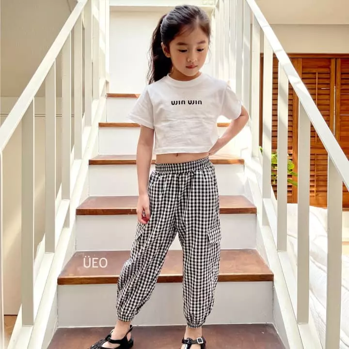 U Eo - Korean Children Fashion - #childofig - Check Gunbbang Pants - 2