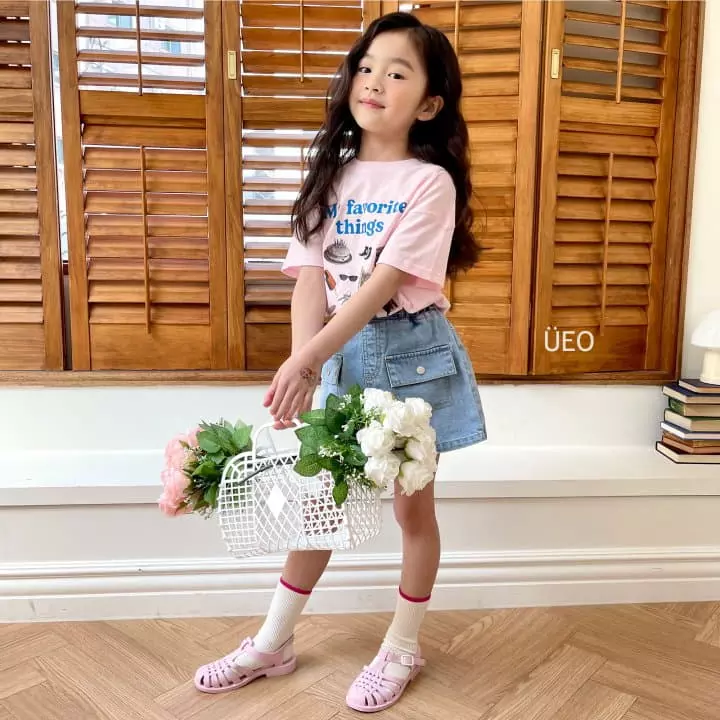 U Eo - Korean Children Fashion - #designkidswear - Pocket Denim Skirt - 3
