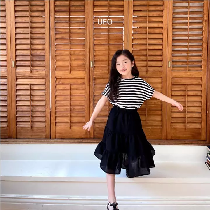 U Eo - Korean Children Fashion - #discoveringself - Stripes Plat Tee