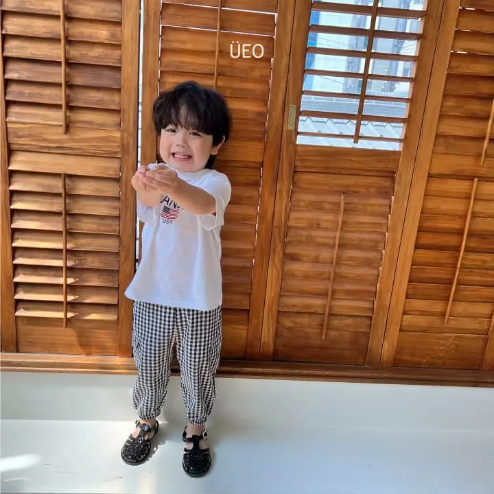 U Eo - Korean Children Fashion - #discoveringself - Check Gunbbang Pants - 5