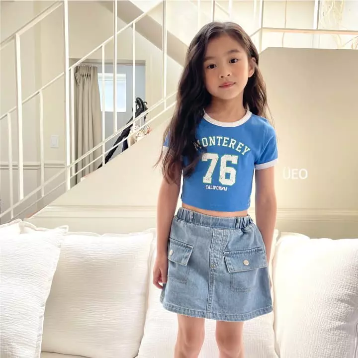 U Eo - Korean Children Fashion - #kidzfashiontrend - 76 Crop Tee - 7
