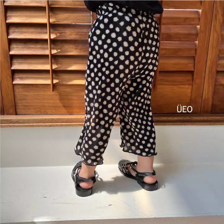 U Eo - Korean Children Fashion - #kidsstore - Flower Pleats Pants - 4