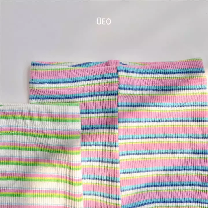 U Eo - Korean Children Fashion - #kidzfashiontrend - Rainbow Bicker Pants - 12
