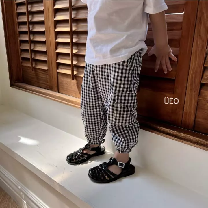 U Eo - Korean Children Fashion - #littlefashionista - Check Gunbbang Pants - 11