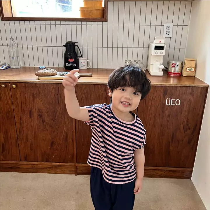 U Eo - Korean Children Fashion - #minifashionista - Stripes Plat Tee - 9