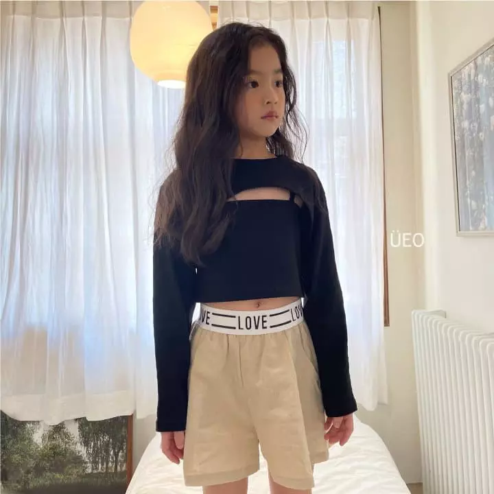 U Eo - Korean Children Fashion - #minifashionista - Summer Crop Sleeveless Cardigan Set - 3