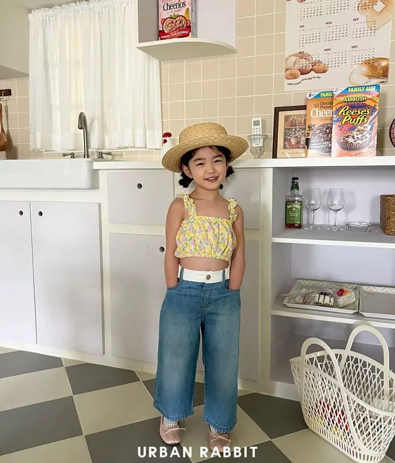 Urban Rabbit - Korean Children Fashion - #childofig - Aloha Frill Top Set Up - 5