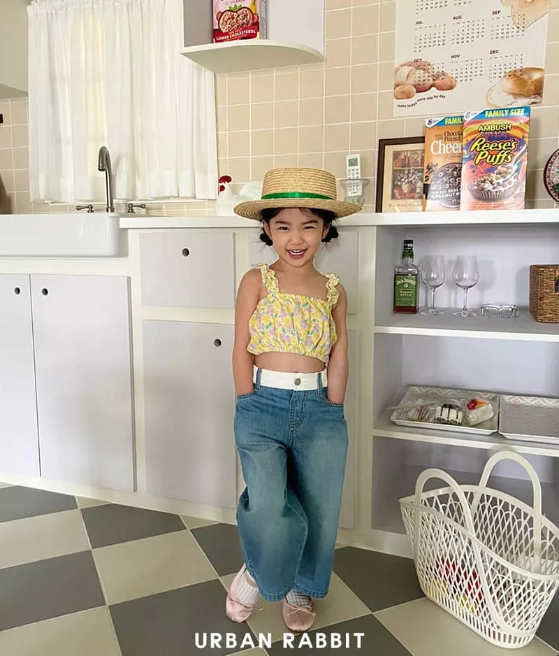 Urban Rabbit - Korean Children Fashion - #childrensboutique - Aloha Frill Top Set Up - 7