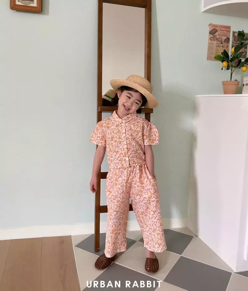 Urban Rabbit - Korean Children Fashion - #childrensboutique - Flower Crop Shirt