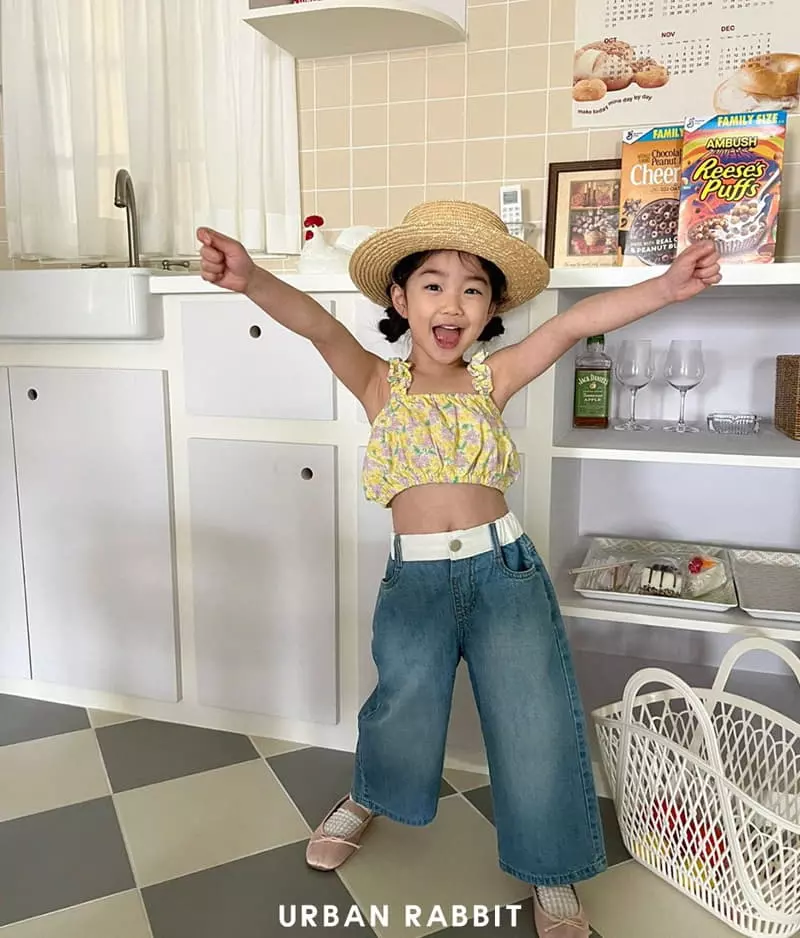 Urban Rabbit - Korean Children Fashion - #designkidswear - Aloha Frill Top Set Up - 8