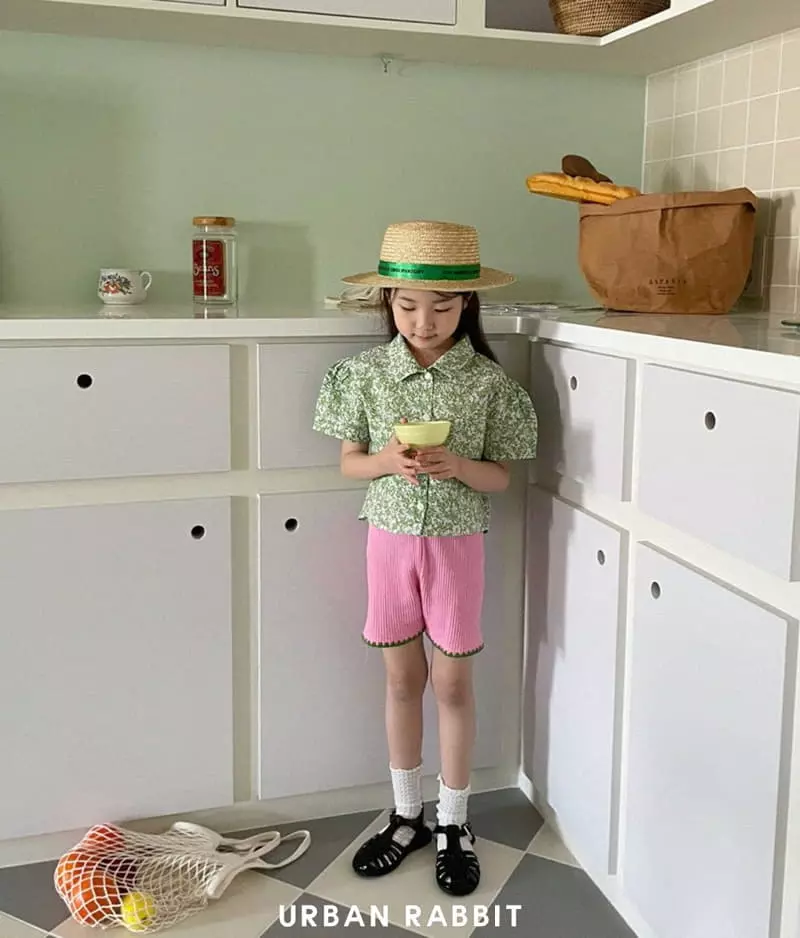 Urban Rabbit - Korean Children Fashion - #discoveringself - Flower Crop Shirt - 4