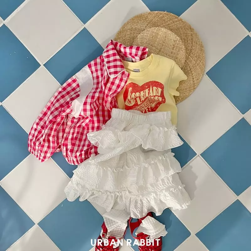 Urban Rabbit - Korean Children Fashion - #kidsshorts - Heart Crop Tee - 6