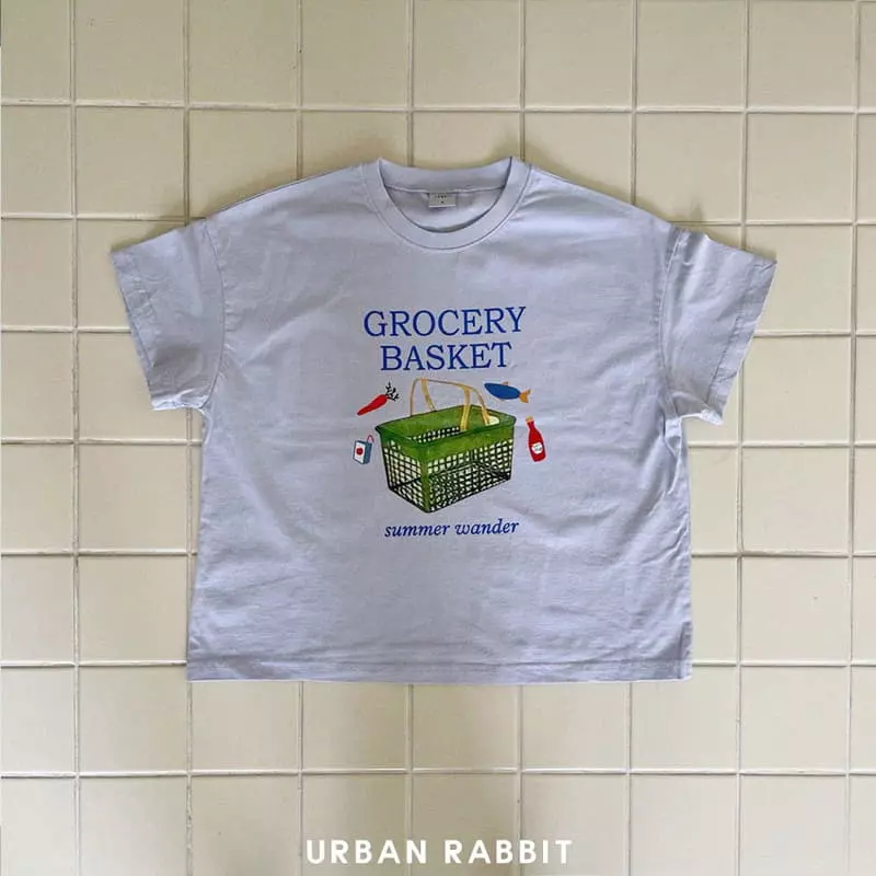 Urban Rabbit - Korean Children Fashion - #kidsstore - Green Basket Tee - 12