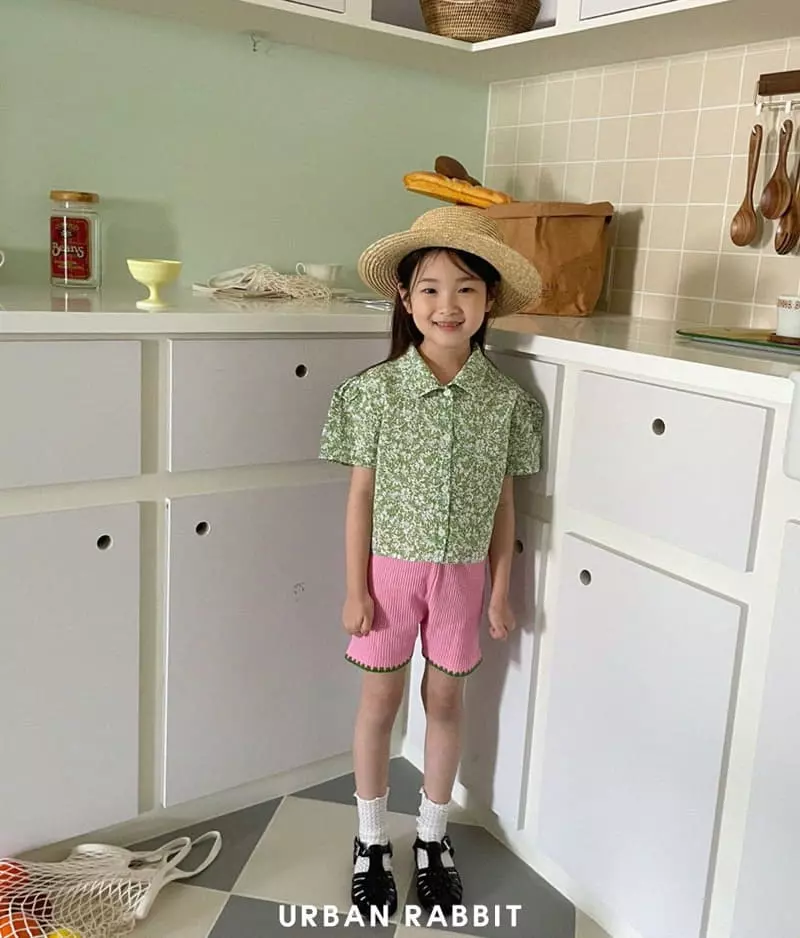 Urban Rabbit - Korean Children Fashion - #kidsstore - Flower Crop Shirt - 6