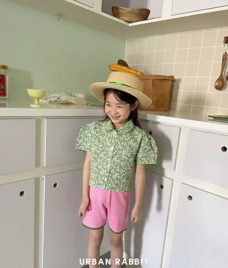 Urban Rabbit - Korean Children Fashion - #kidzfashiontrend - Flower Crop Shirt - 7