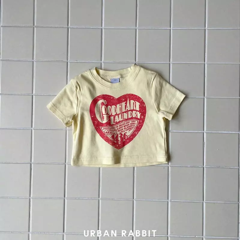 Urban Rabbit - Korean Children Fashion - #littlefashionista - Heart Crop Tee - 10