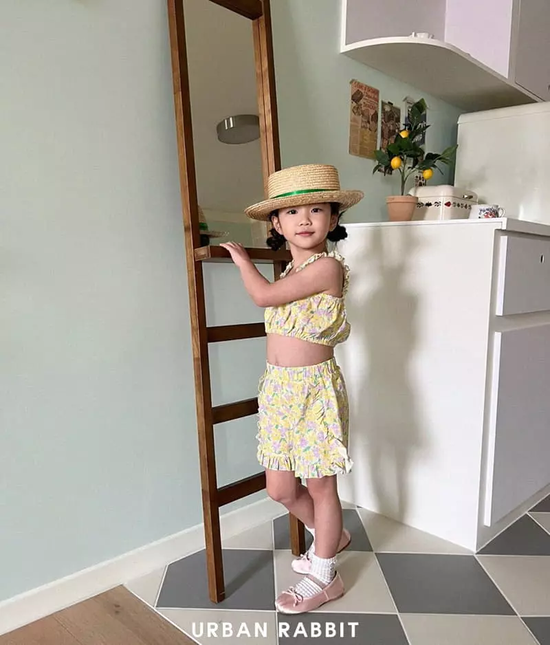 Urban Rabbit - Korean Children Fashion - #magicofchildhood - Aloha Frill Top Set Up - 2
