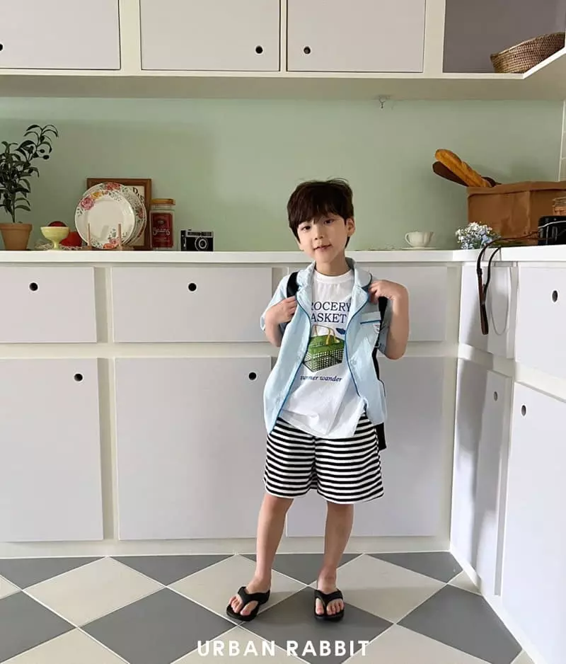 Urban Rabbit - Korean Children Fashion - #minifashionista - Piping Beach Shirt - 9